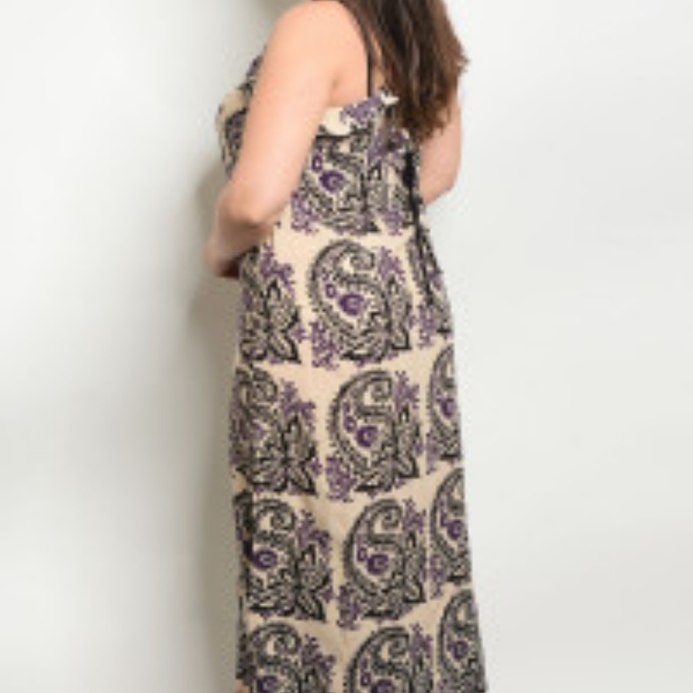 Signature8 CREAM BLACK PRINT PLUS SIZE DRESS - Picture 3 of 3